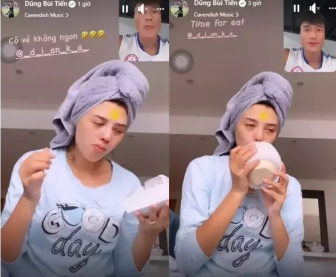 Cô vợ người mẫu gốc Ukraine của thủ môn Bùi Tiến Dũng cũng không ít lần bị chồng "dìm hàng".