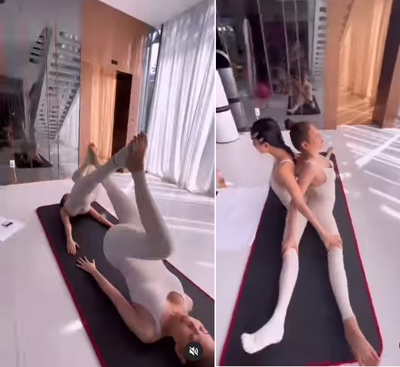 Để có được vóc dáng thon gọn, 3 vòng nóng bỏng vạn người mê, "nữ hoàng nội y" đã phải chăm chỉ tập luyện đều đặn mỗi ngày.