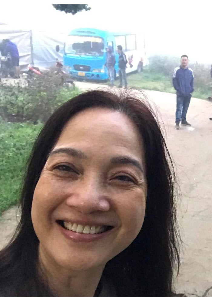 Vẻ đẹp mộc mạc, không son phấn của Lê Khanh vẫn rất thu hút người đối diện. (Ảnh: FBNV)