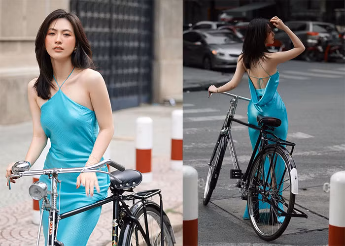 Hiếm khi diện váy áo khoe vòng 1, Phương Anh Đào chỉ cần khoe lưng cũng đủ gợi cảm.