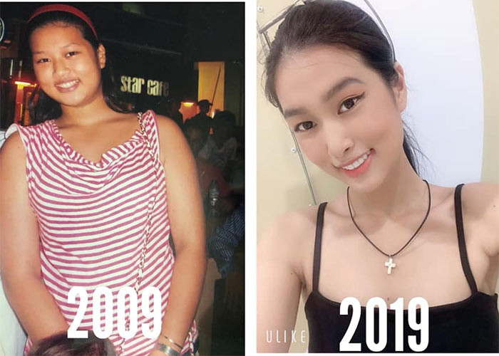 Hơn 10 năm trước, Thiên Ân nặng tới 75kg và từng là nạn nhân của body shaming.
