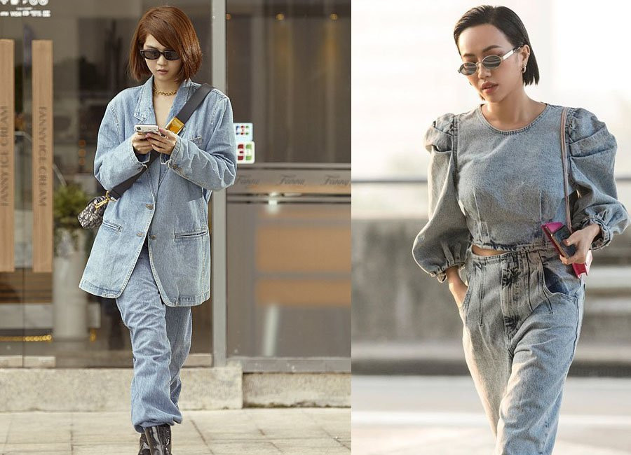 Ngay cả khi không diện đồ đôi, phong cách thường ngày của Diệu Nhi cũng "na ná" Ngọc Trinh.