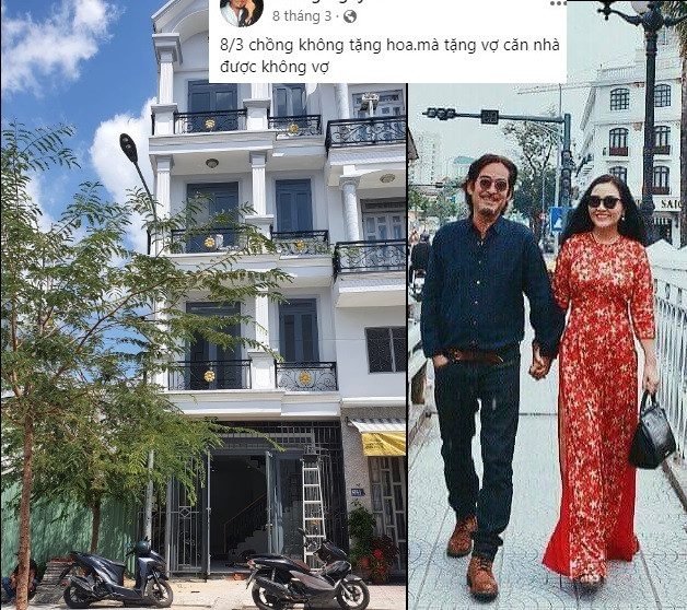 Năm ngoái, ông xã của nữ diễn viên "Mẹ rơm" còn gây sốt khi tặng vợ cả một căn nhà khang trang.