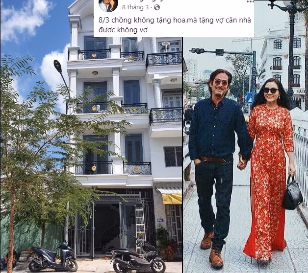 Năm ngoái, ông xã của nữ diễn viên "Mẹ rơm" còn gây sốt khi tặng vợ cả một căn nhà khang trang.