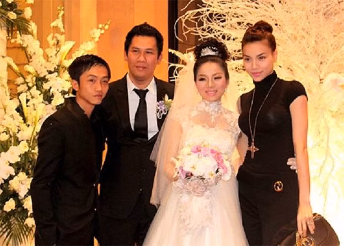 Đầu năm 2015, Hồ Ngọc Hà cùng chồng lúc đó, doanh nhân Cường Đô la tới tham dự đám cưới bạn thân Lệ Quyên. (Ảnh: VTC)