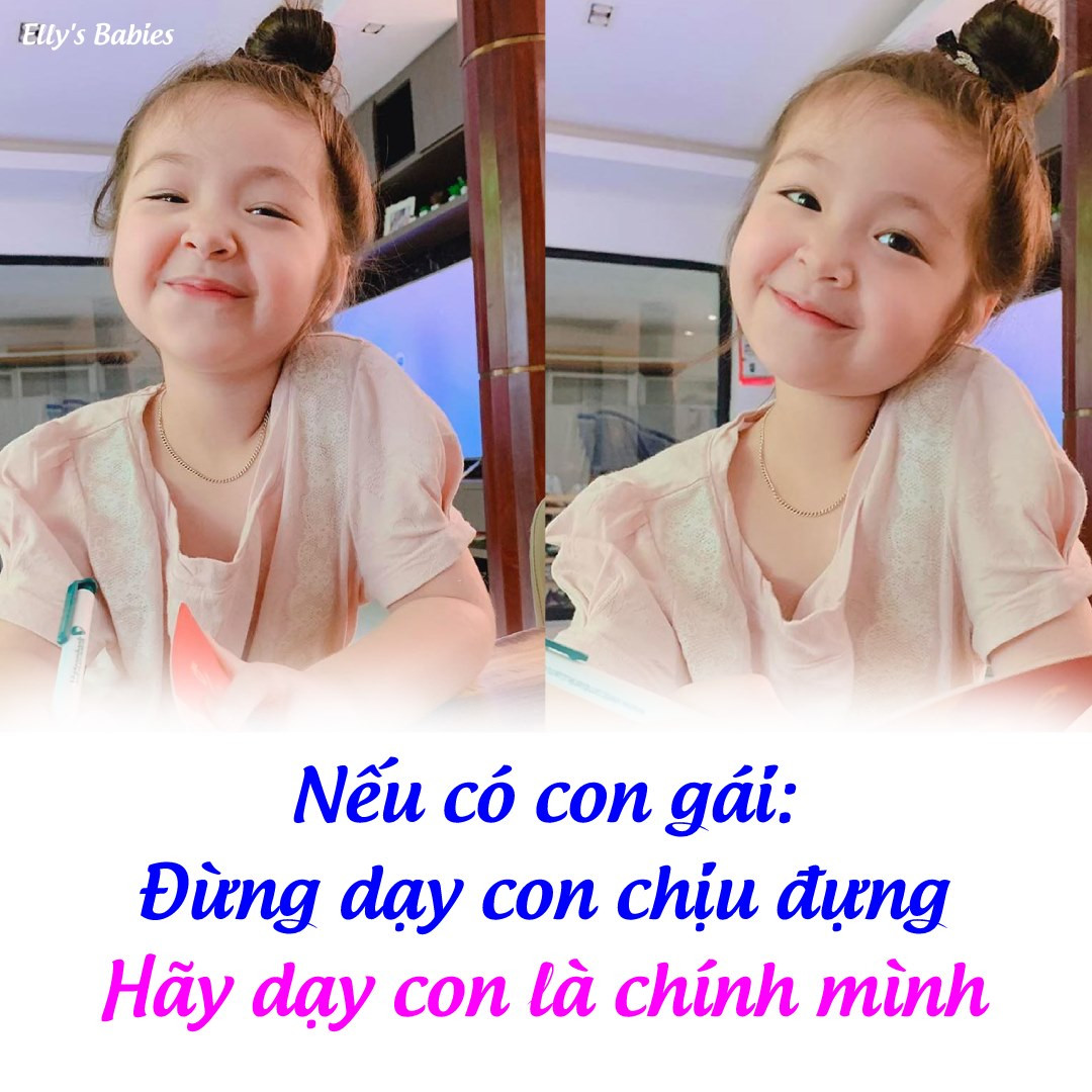 Dù bận rộn với công việc nhưng mỹ nhân sinh năm 1987 vẫn luôn dành nhiều thời gian để chăm sóc hai con một cách chu đáo. Ngoài kiến thức làm mẹ của bản thân, Elly Trần còn sưu tầm nhiều cách nuôi dạy con hay để chia sẻ cùng các mẹ "bỉm sữa".