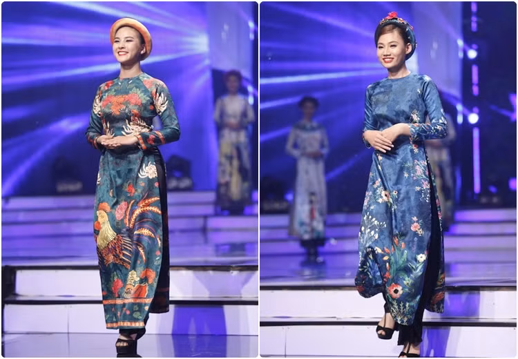 Người đẹp Quỳnh Nga (trái) và Quỳnh Như (bên phải).