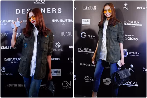 Là tên tuổi hot tham gia sự kiện thời trang thường niên của Việt Nam, Thanh Hằng thu hút sự chú ý của khách mời và truyền thông. Chân dài tạo dáng trẻ trung trên thảm đỏ sự kiện.