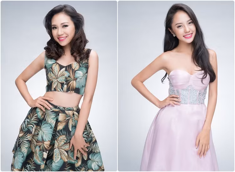 Việt An và Phương Thanh Vy, 21 tuổi cùng sở hữu nụ cười duyên dáng và vóc dáng mảnh mai.