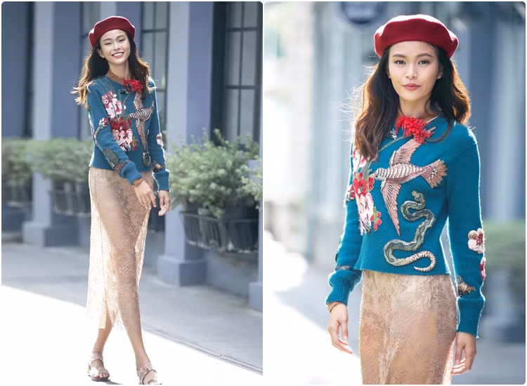 Sau phần trình diễn, các thí sinh có cơ hội trình bày ý tưởng về bộ trang phục và phong cách thời trang street style mình chọn.