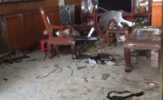 Hiện trường vụ việc.