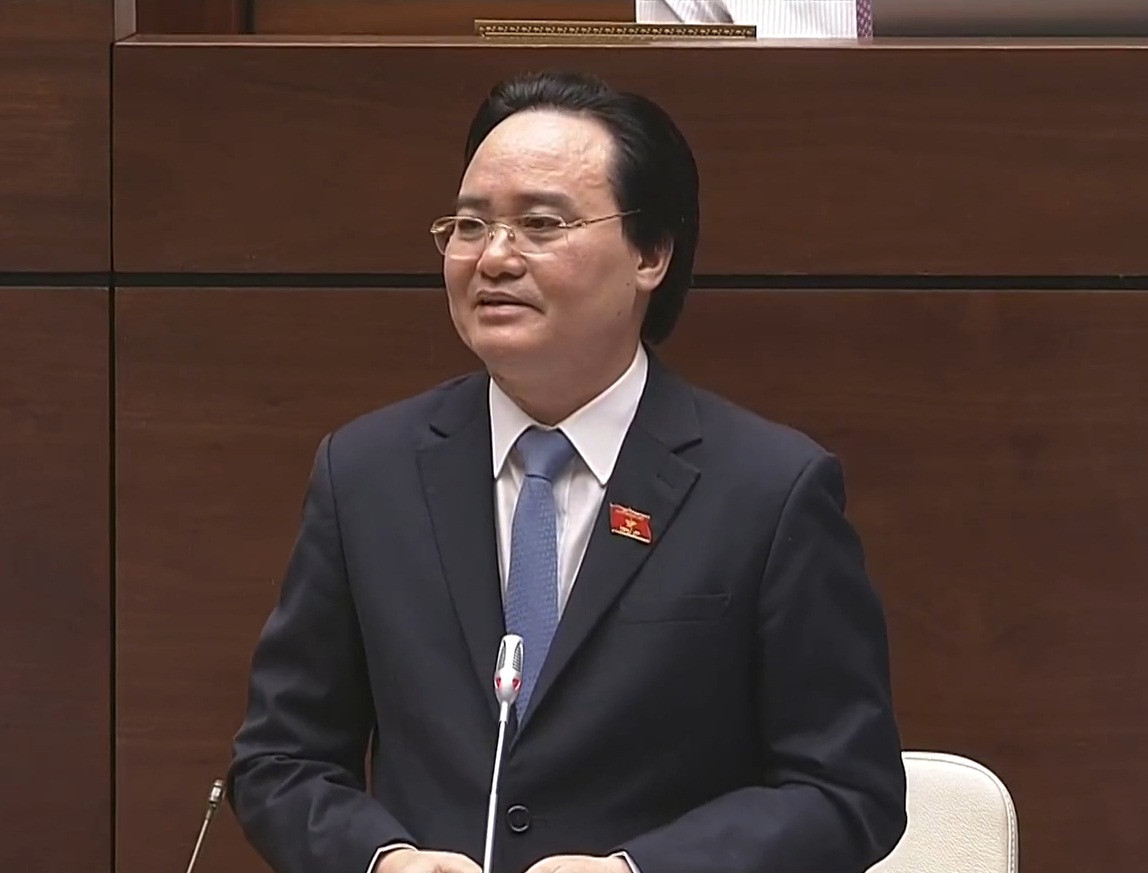 Bộ trưởng GD&ĐT Phùng Xuân Nhạ.