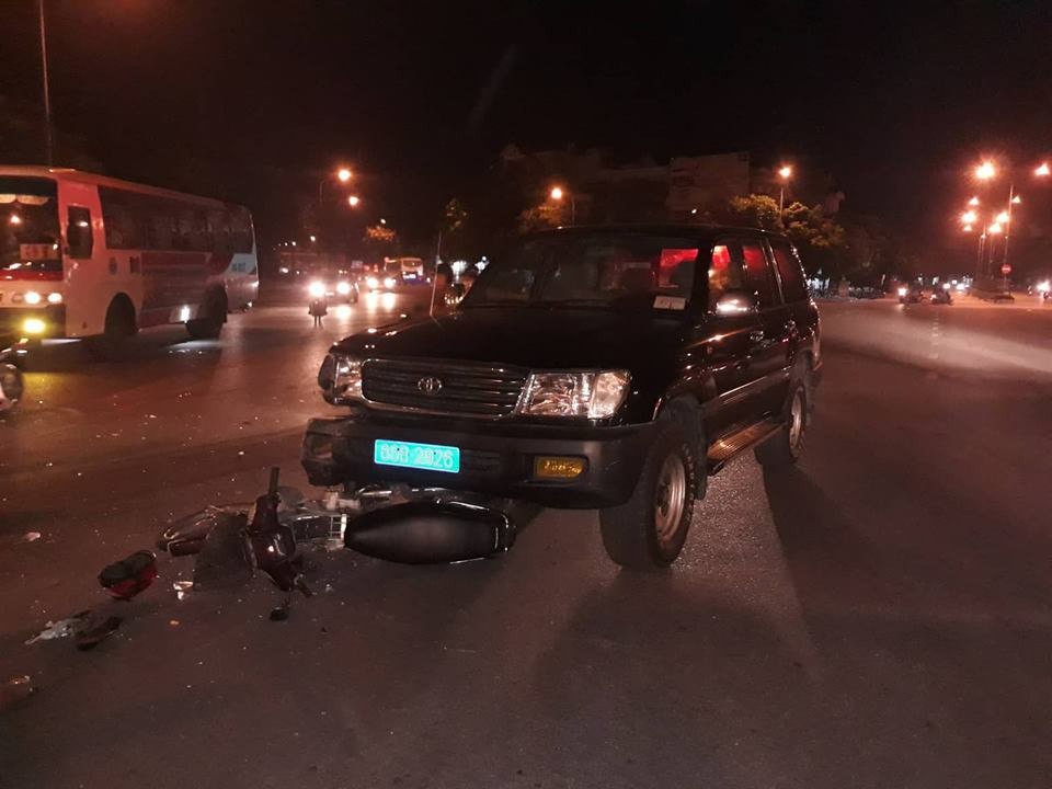 Hiện trường vụ tai nạn.