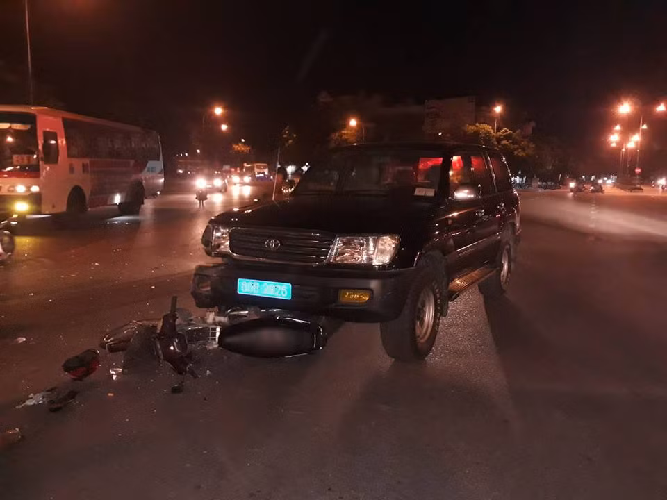 Hiện trường vụ tai nạn.