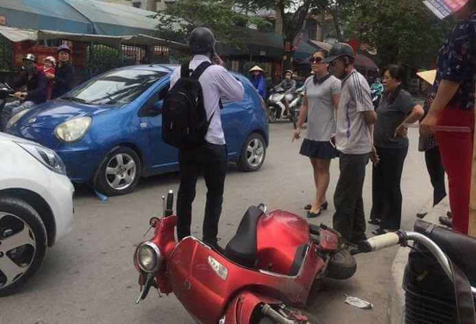 Hình ảnh ghi nhận vụ việc.