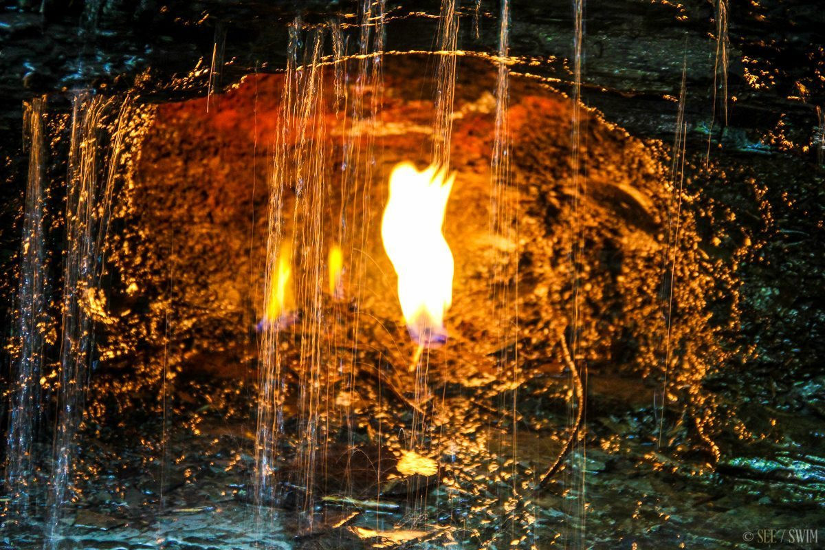 Thác Eternal Flame nằm sâu trong công viên Chestnut Ridge của thành phố Buffalo, tiểu bang New York, Mỹ là điểm đến yêu thích của nhiều người. Không chỉ sở hữu cảnh quan thiên nhiên tuyệt đẹp, thác nước này còn khiến giới chuyên gia cũng như công chúng tò mò về ngọn lửa bất diệt cháy mãi không tắt.