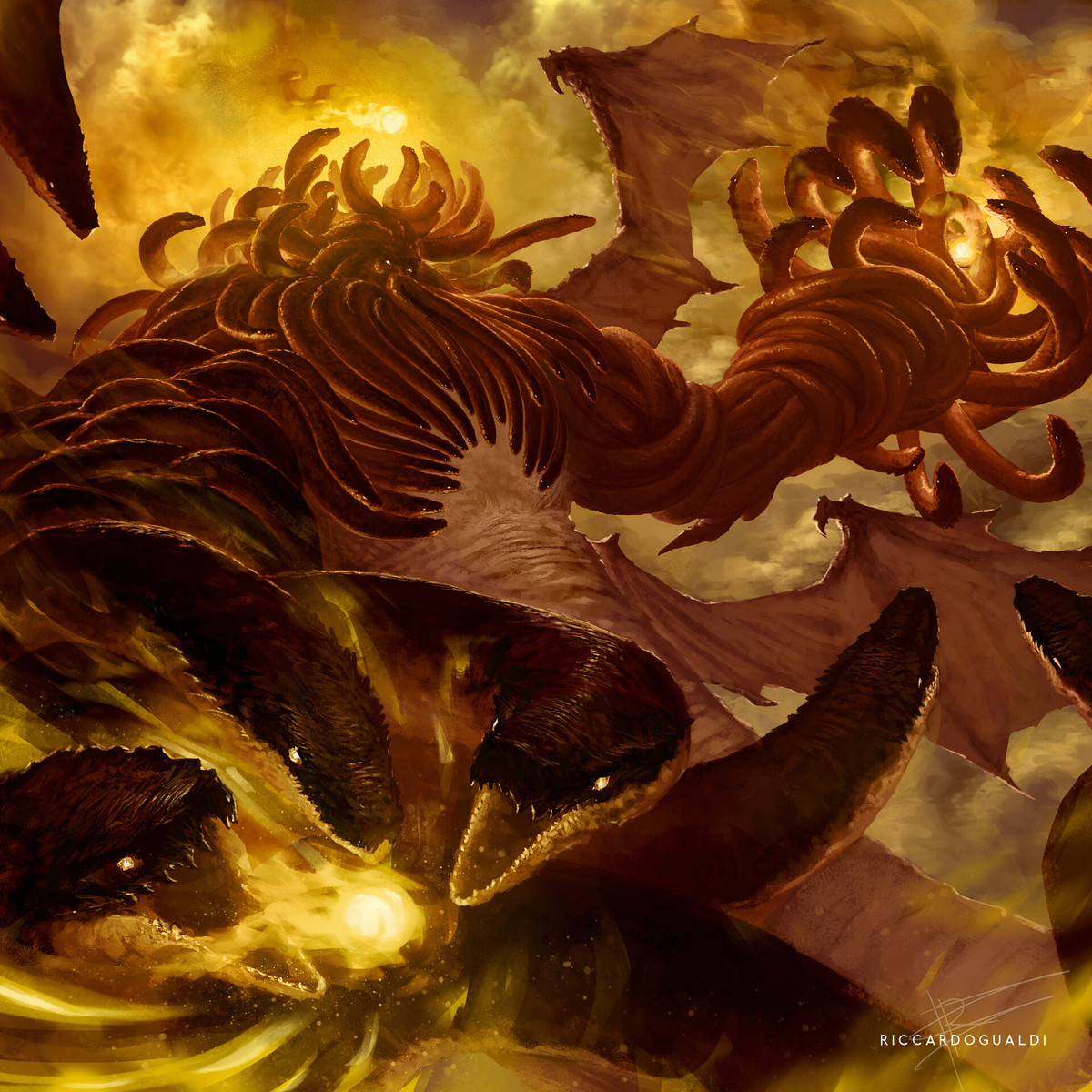 Dù bị giam cầm dưới lòng núi lửa Etna nhưng quái vật Typhon được cho là vẫn có thể gây ra những cơn động đất, thậm khí khiến núi lửa phun trào khi cố vùng vẫy nhằm thoát khỏi nơi giam cầm.