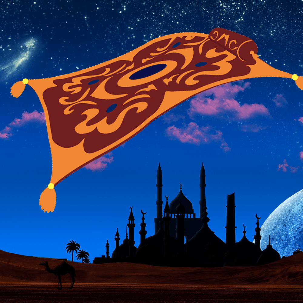 Một số tài liệu còn ghi chép rằng, khi Vua Solomon ngồi lên tấm thảm bay, ông có thể bắt kịp gió trời và lướt đi trên không cực nhanh.