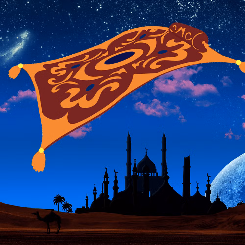 Một số tài liệu còn ghi chép rằng, khi Vua Solomon ngồi lên tấm thảm bay, ông có thể bắt kịp gió trời và lướt đi trên không cực nhanh.