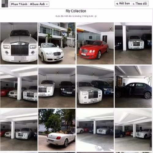 Giới mê siêu xe luôn phải trầm trồ về dàn xe của Phan Thành. 