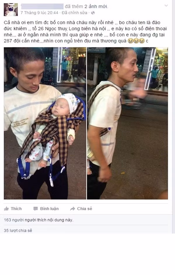 Với sự đồng lòng của đông đảo dân mạng, những thông tin đầu tiên về ông bố nhặt rác đáng thương đã được tìm ra. Nhiều nhóm bạn trẻ đã quyết định nhân dịp lễ Giáng sinh này sẽ quyên góp, tặng quà hoặc tìm cách giúp đỡ cho "gia đình nhỏ" 4 bố con tội nghiệp này. Tuy nhiên sự thật đằng sau câu chuyện về hoàn cảnh éo le "gà trống nuôi con" đã được phơi bày.