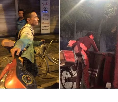 Những bức ảnh người đàn ông gầy guộc, có bộ dạng nhếch nhác, áo quần xộc xệch, địu, bế con theo lục từng thùng rác trên phố... cùng với cảnh đứa bé nghẹo đầu ngủ sau lưng đã lấy đi rất nhiều nước mắt của dân mạng. Trong những ngày đầu loạt ảnh này được chia sẻ, rất nhiều bạn trẻ đã không kìm nén được cảm xúc của mình trước sự đáng thương của ông bố và 3 đứa con này. Họ suy ngẫm về khoảng cách giàu, nghèo trong cuộc sống hiện đại, đồng thời cám cảnh, thương xót cho những số phận kém may mắn.