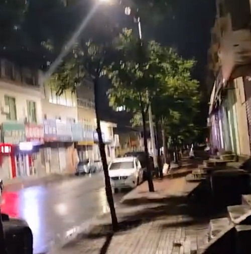 Theo anh Vương, chú chó hoang này thường xuyên xuất hiện tại khu vực cửa hàng của anh.