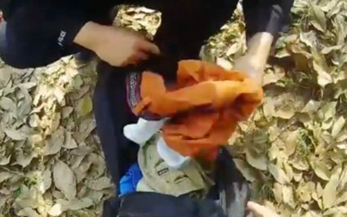 Đáng ngạc nhiên ở chỗ, sau khi ném chiếc ba lô về phía cảnh sát, con voi còn lúc lắc vòi, ngẩng đầu lên vài lần, kêu vài tiếng như ra hiệu rồi mới quay lại khu bảo tồn.