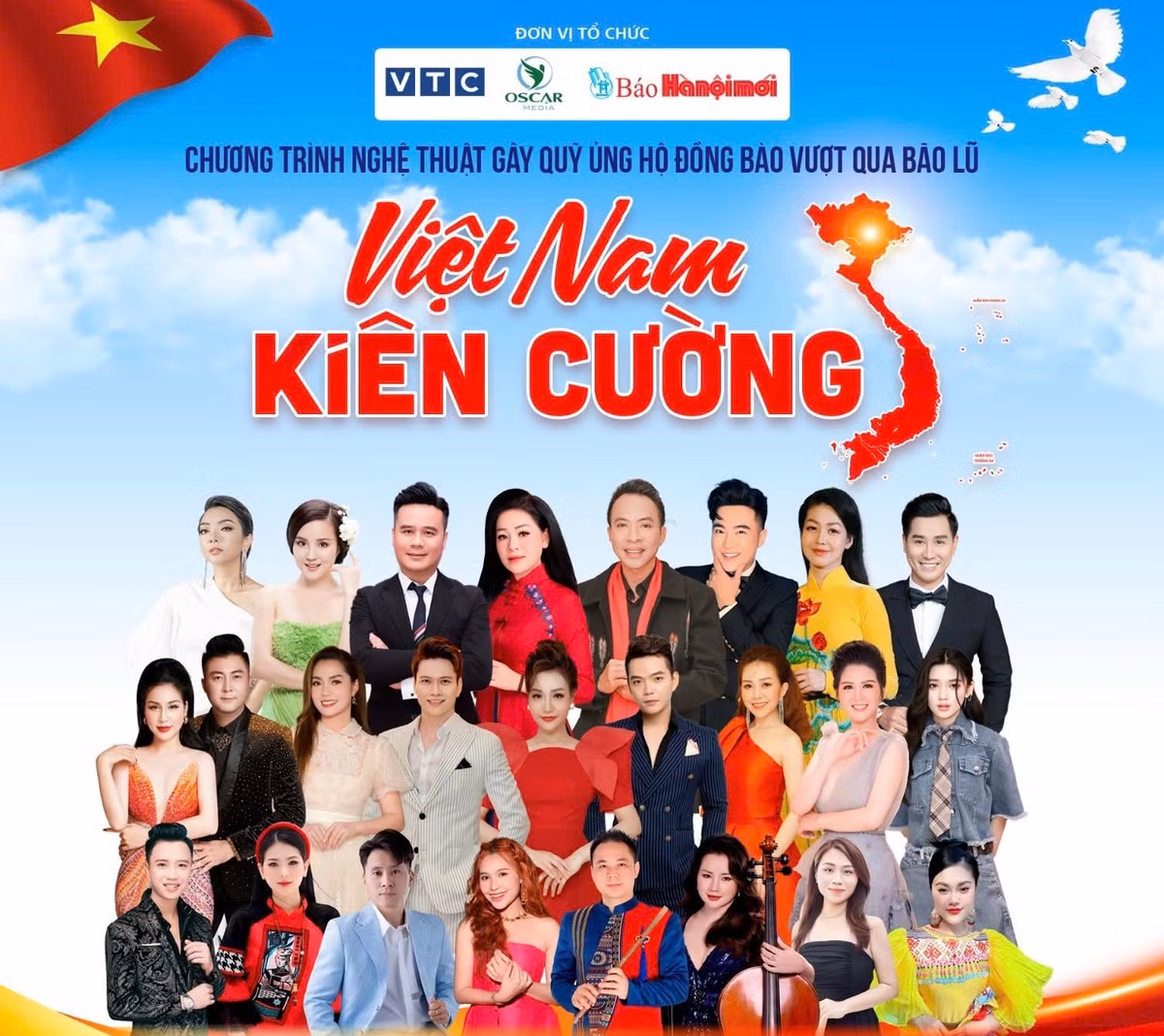 Chương trình nghệ thuật chung tay vì đồng bào vùng bão lũ Chuong trinh nghe thuat chung tay vi dong bao vung bao lu