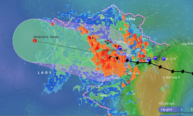 Bao so 3 Yagi suy yeu thanh ap thap nhiet doi, canh bao mua to
