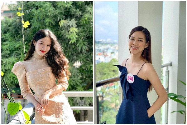 Phần lớn cư dân mạng nhận xét hot girl 9x có khuôn mặt nhỏ nhắn, đôi mắt hai mí tươi sáng cùng nụ cười rất giống với nàng Hậu Đỗ Thị Hà.