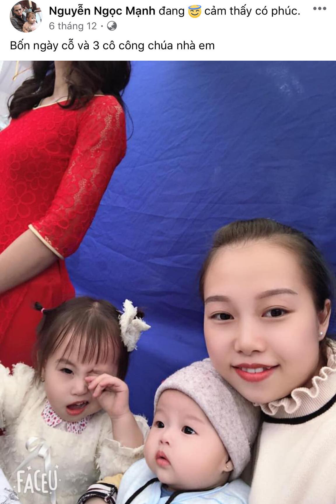 Anh Mạnh là người yêu con và chăm cập nhật hình ảnh con trên mạng xã hội. Sau khi nổi tiếng, hiện tại mỗi hình ảnh anh chia sẻ đều có vài chục ngàn like và thả tim từ cộng đồng mạng, họ không quên gửi lời khen ngợi và chúc mừng "người hùng" cùng gia đình nhỏ.