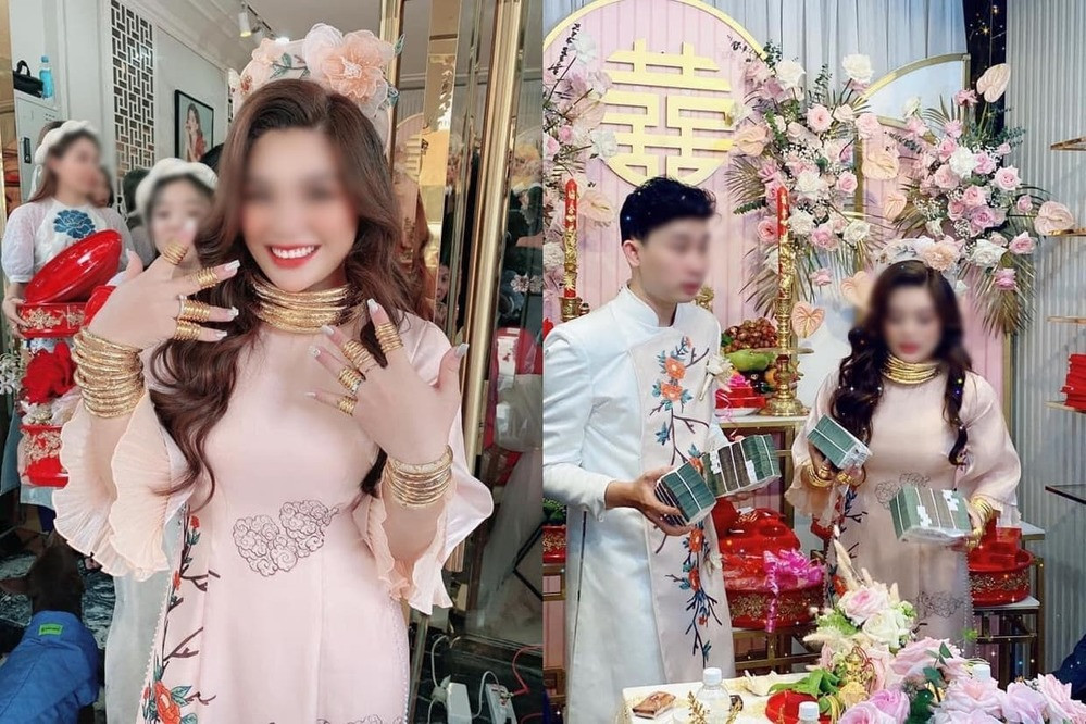 Còn nhớ thời gian trước đây, trên MXH cũng từng xuất hiện nhiều trường hợp mà cô dâu khoe vàng ngày cưới. Nhiều cư dân mạng cho rằng, việc tặng quà cưới bằng vàng vốn là truyền thống, không nên quá đà hoặc phô trương.