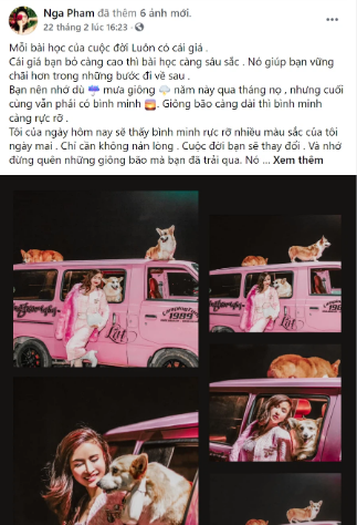 Trước đó, vợ 2 Minh Nhựa đã gây chú ý khi chia sẻ ẩn ý về "giông bão", "bài học cuộc đời"...Mặc dù dòng trạng thái có vẻ rất tâm trạng, song có vẻ bà mẹ 2 con này chẳng bận tâm tới lùm xùm của chồng mình.