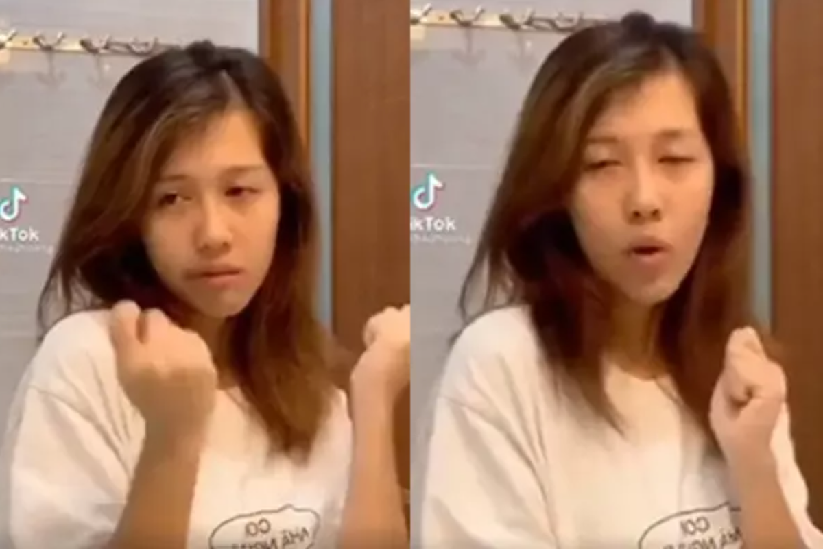 Mới đây, "thánh nhạc chế" Hậu Hoàng hào hứng đăng tải clip TikTok "biến hóa" đỉnh cao. Trong những khoảnh khắc ghi lại, Hậu Hoàng đã rất tự tin để gương mặt không son phấn.