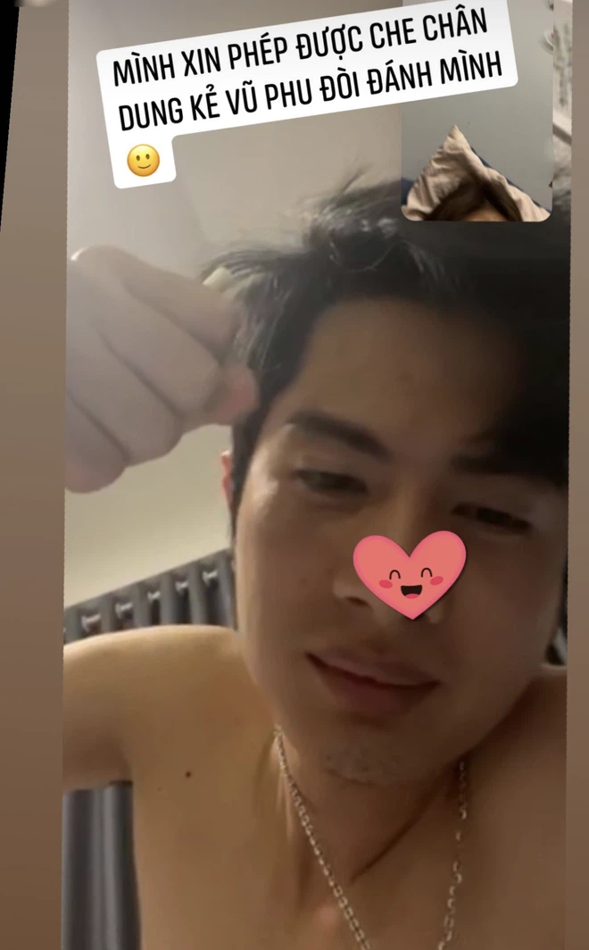 Theo đó trên tài khoản Instargram cá nhân, "bạn gái tin đồn" Huỳnh Phương bất ngờ đăng tải hình ảnh cận mặt anh chàng, cô còn viết caption vô cùng đáng yêu: "Mình xin phép được che chân dung kẻ vũ phu đòi đánh mình".