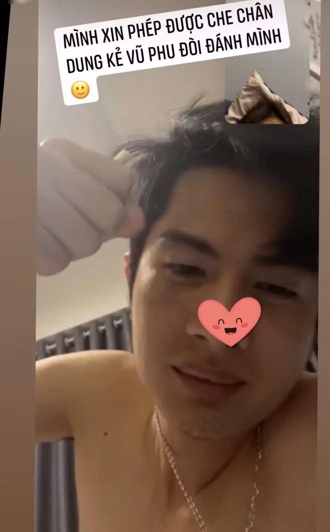 Theo đó trên tài khoản Instargram cá nhân, "bạn gái tin đồn" Huỳnh Phương bất ngờ đăng tải hình ảnh cận mặt anh chàng, cô còn viết caption vô cùng đáng yêu: "Mình xin phép được che chân dung kẻ vũ phu đòi đánh mình".