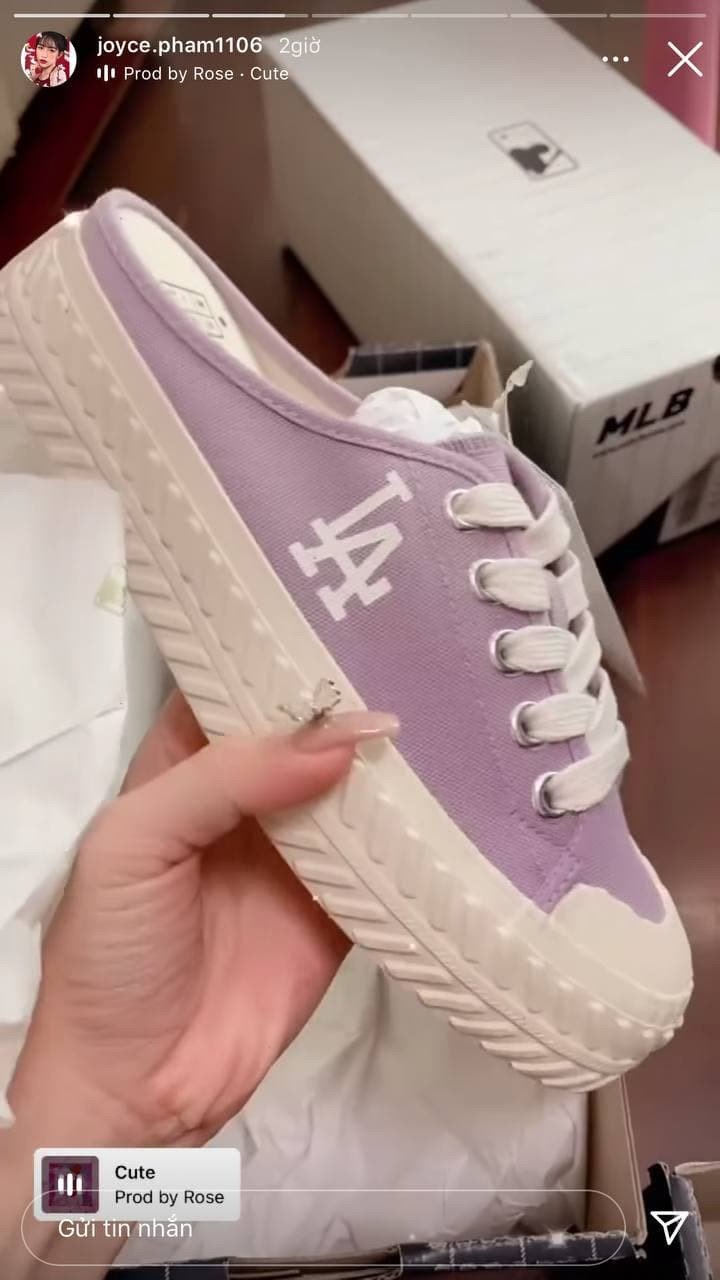 Dù giày có giá trị không hề nhỏ nhưng Joyce Phạm đã chịu chi mua đến vài đôi khiến dân mạng ai cũng choáng.