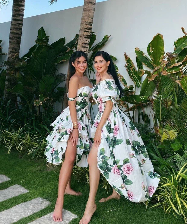 Không chỉ khoe ảnh một mình, rich kid Tiên Nguyễn thường xuyên đưa mẹ là doanh nhân kiêm cựu diễn viên Lê Hồng Thủy Tiên lên sóng.