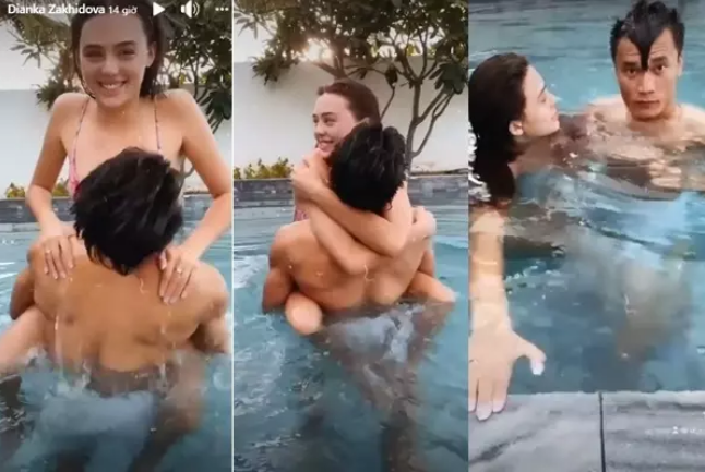Trên trang cá nhân của Dianka Zakhidova còn chia sẻ nhiều hình ảnh tình cảm với bạn trai Bùi Tiến Dũng.