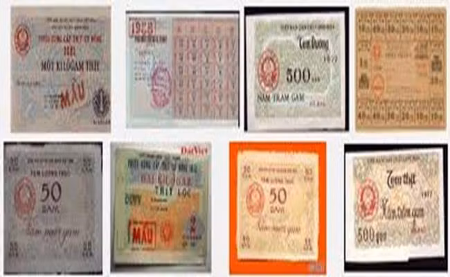 Ngày đó, tiền mặt hạn chế sử dụng, thay vào đó là hình thức tem phiếu. Ảnh: Dân Việt.