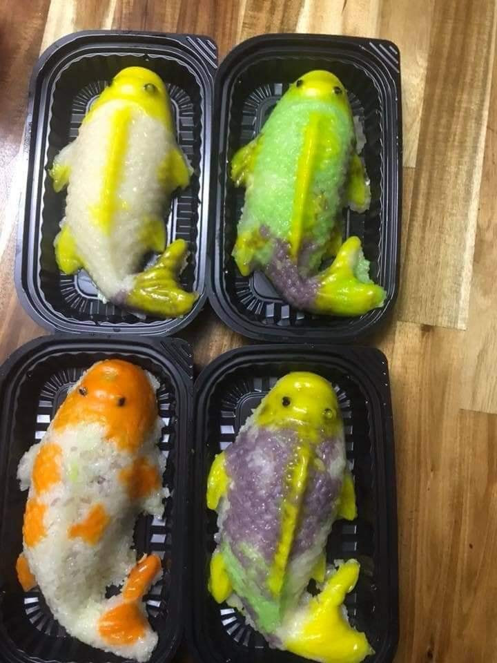 Theo chị Thanh, có thể do sự mới lạ và thiết thực nên xôi cá chép, bánh tổ cá chép được nhiều khách hàng lựa chọn.