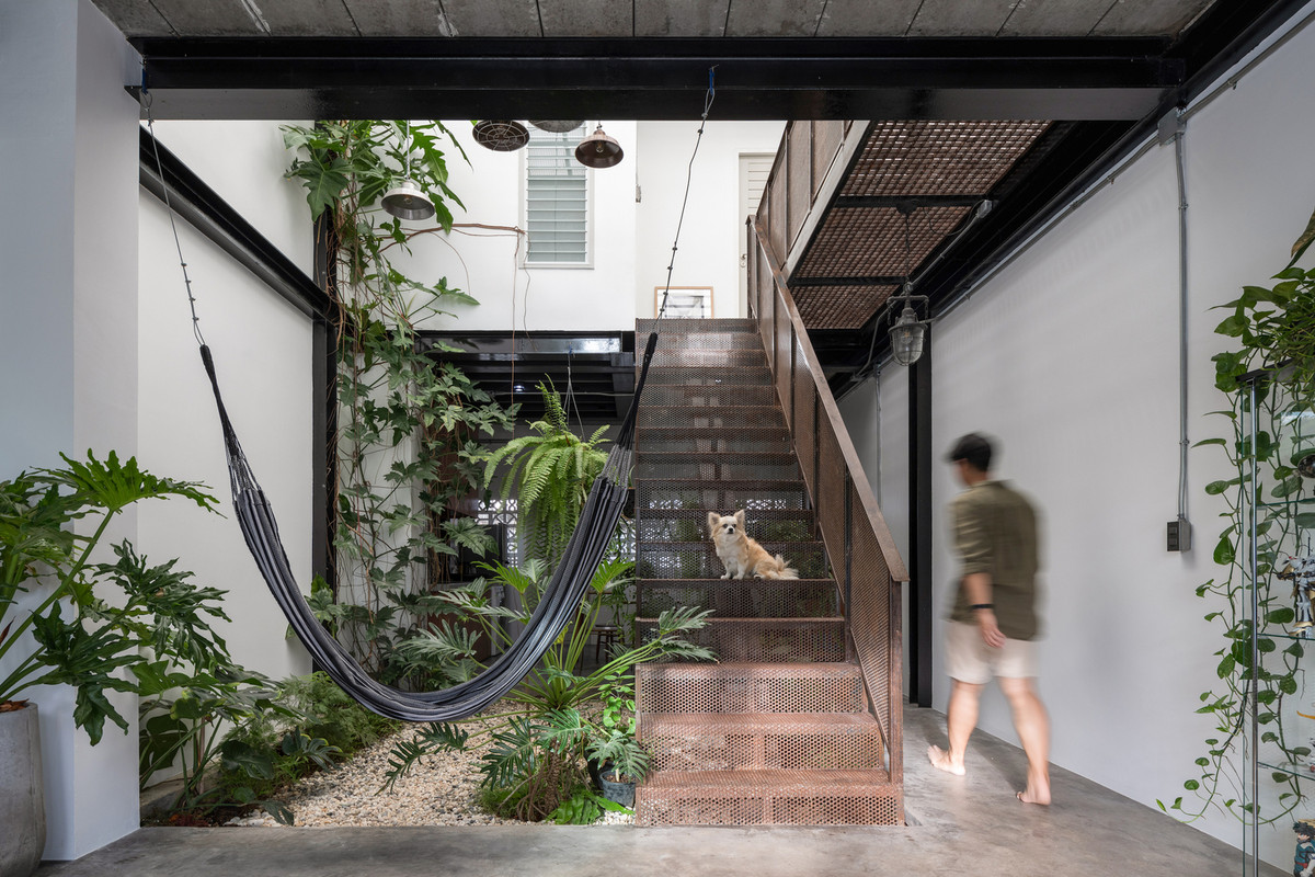 Giếng trời giúp cho căn nhà luôn thoáng đãng.