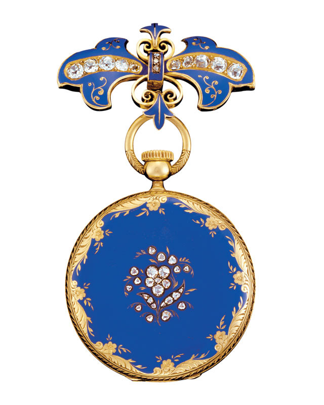 Patek Philippe từng có vinh dự chế tác chiếc đồng hồ cho Nữ hoàng Victoria và Hoàng tử Albert vào năm 1851. Đó là chiếc đồng hồ bằng vàng, có trang trí bằng men màu xanh.