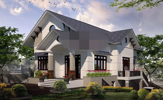 Với 900 triệu, gia chủ có thể xây nhà 1 tầng ở trên, sau đó bố trí thêm khu tầng hầm ở dưới với mục đích đậu đỗ phương tiện giao thông và làm phòng kho để đồ. Ảnh: Angcovat.