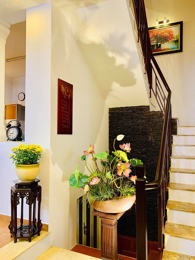 Trong nhà Thúy Nga, góc nào cũng có cây cối um tùm.