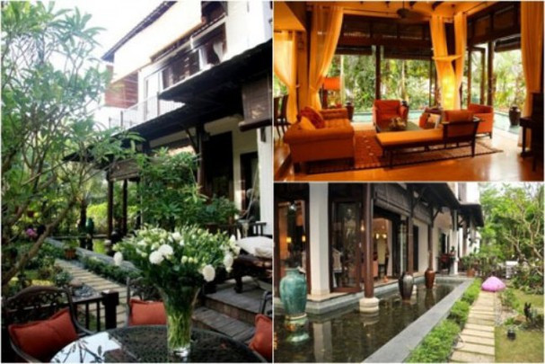 Gia đình Hà Kiều Anh đang sống trong một căn biệt thự vườn rộng 500m2, với thiết kế độc đáo, trị giá đến 100 tỷ đồng ở quận 2, TP HCM.