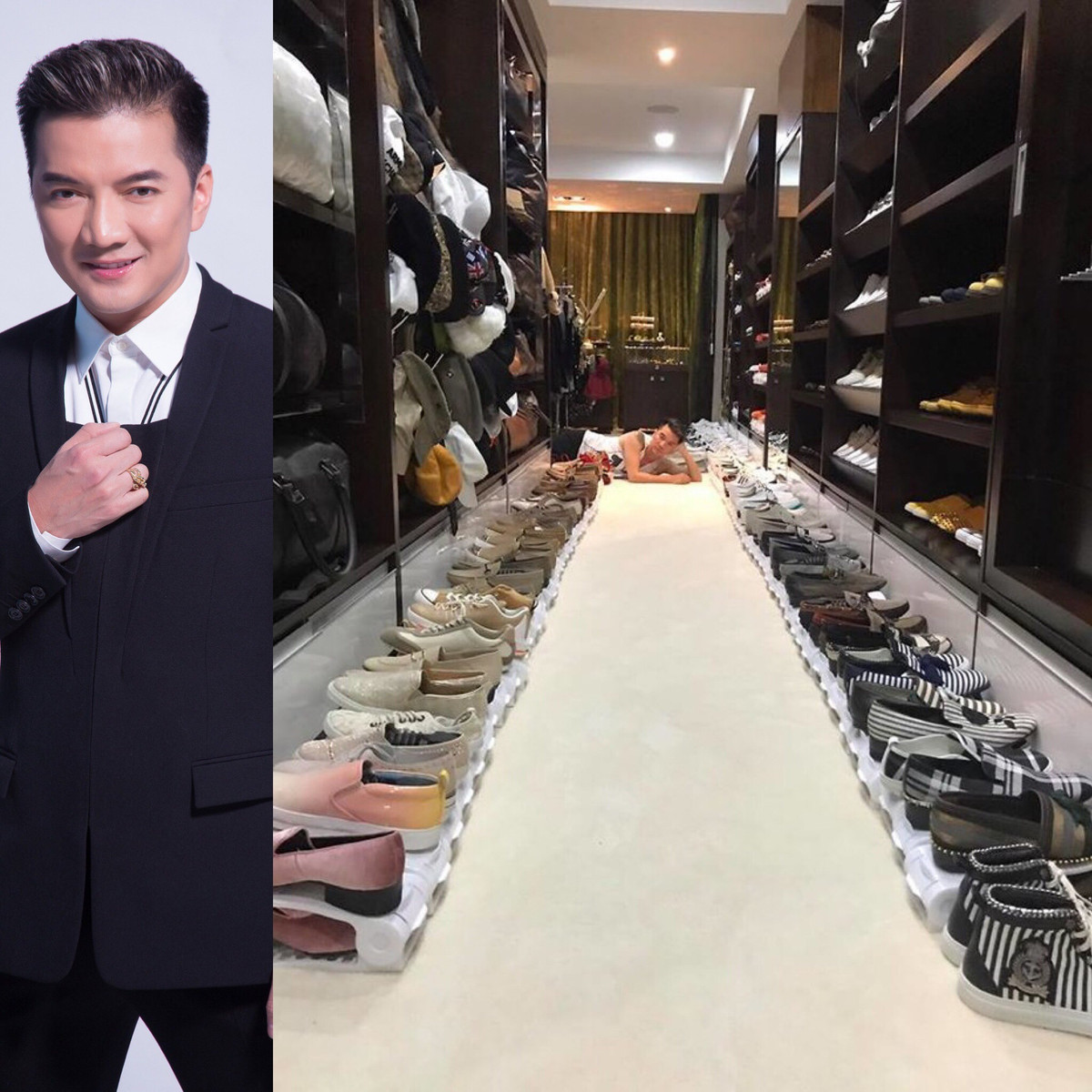 Tủ đồ phân 20 khu trong biệt thự của Đàm Vĩnh Hưng gồm những thương hiệu lớn như Gucci, Hermes, Louis Vuitton,...cùng những bộ comple có giá vài ngàn đến chục ngàn USD. Nguồn ảnh: FBNV, Instagram. Video: Bí quyết làm đẹp của sao Việt. Nguồn: VTC14.