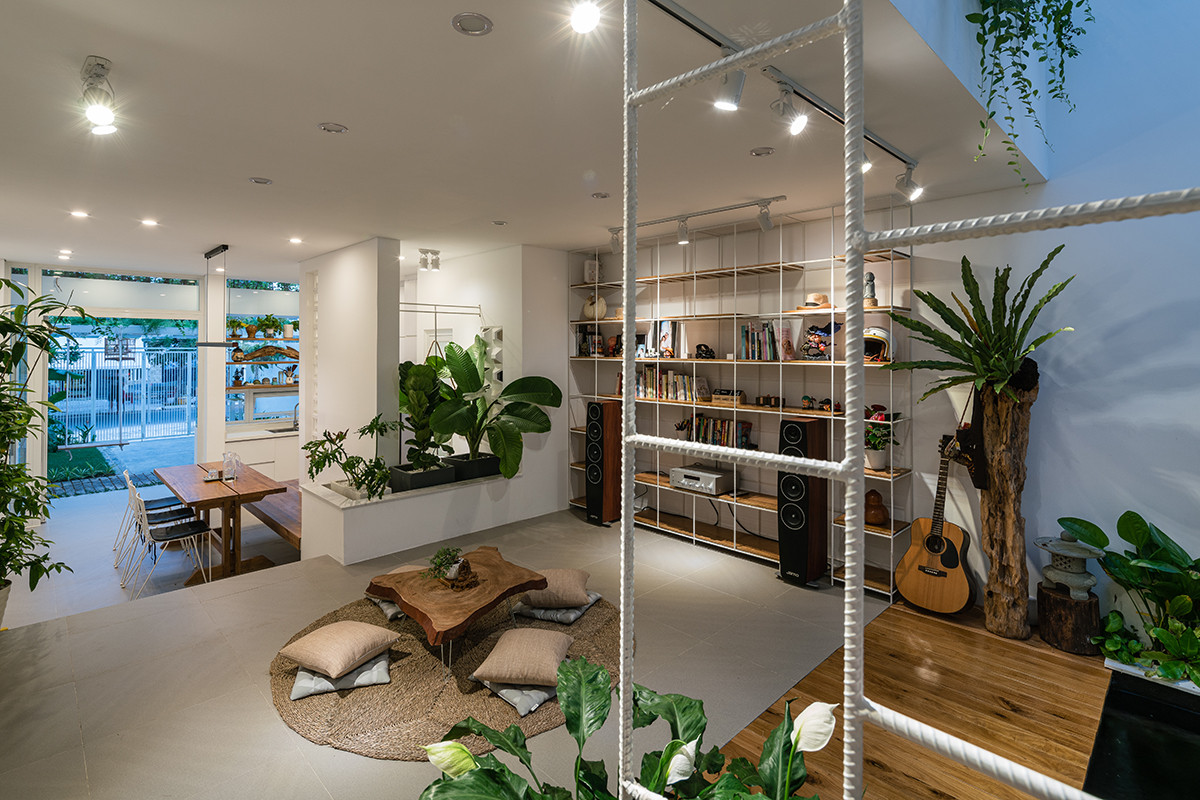 Phòng khách thiết kế đơn giản.