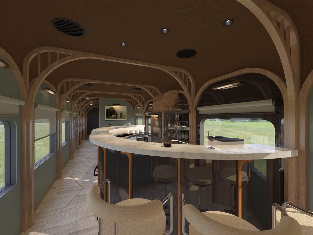 Dự kiến, đoàn tàu du lịch hạng sang sẽ đón khách và khởi hành vào ngày 1/7/2020. Ảnh: Luxuo.